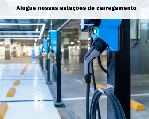 Estação de carregamento disponível para aluguel em condomínio